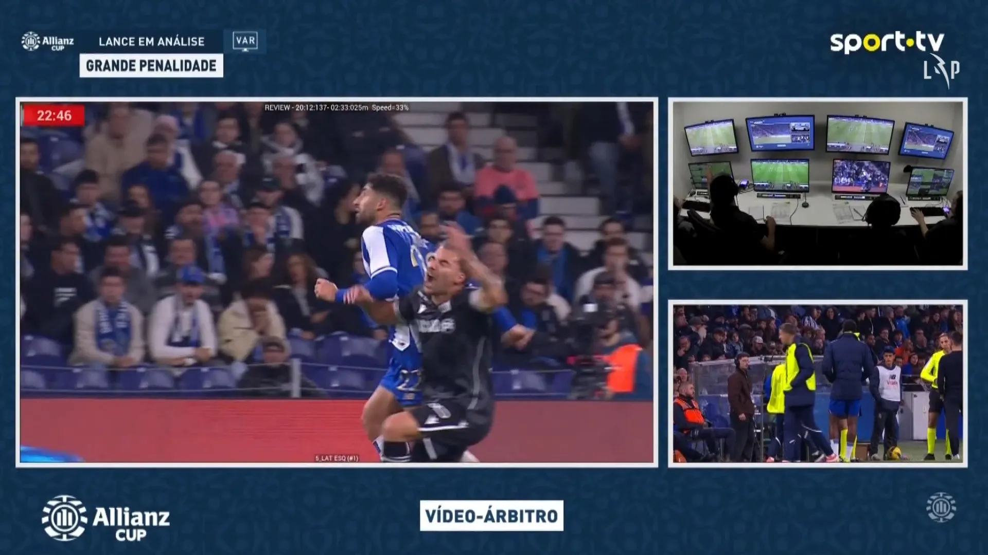 
                    VAR entrou em ação e anulou penálti para o FC Porto por este motivo
                