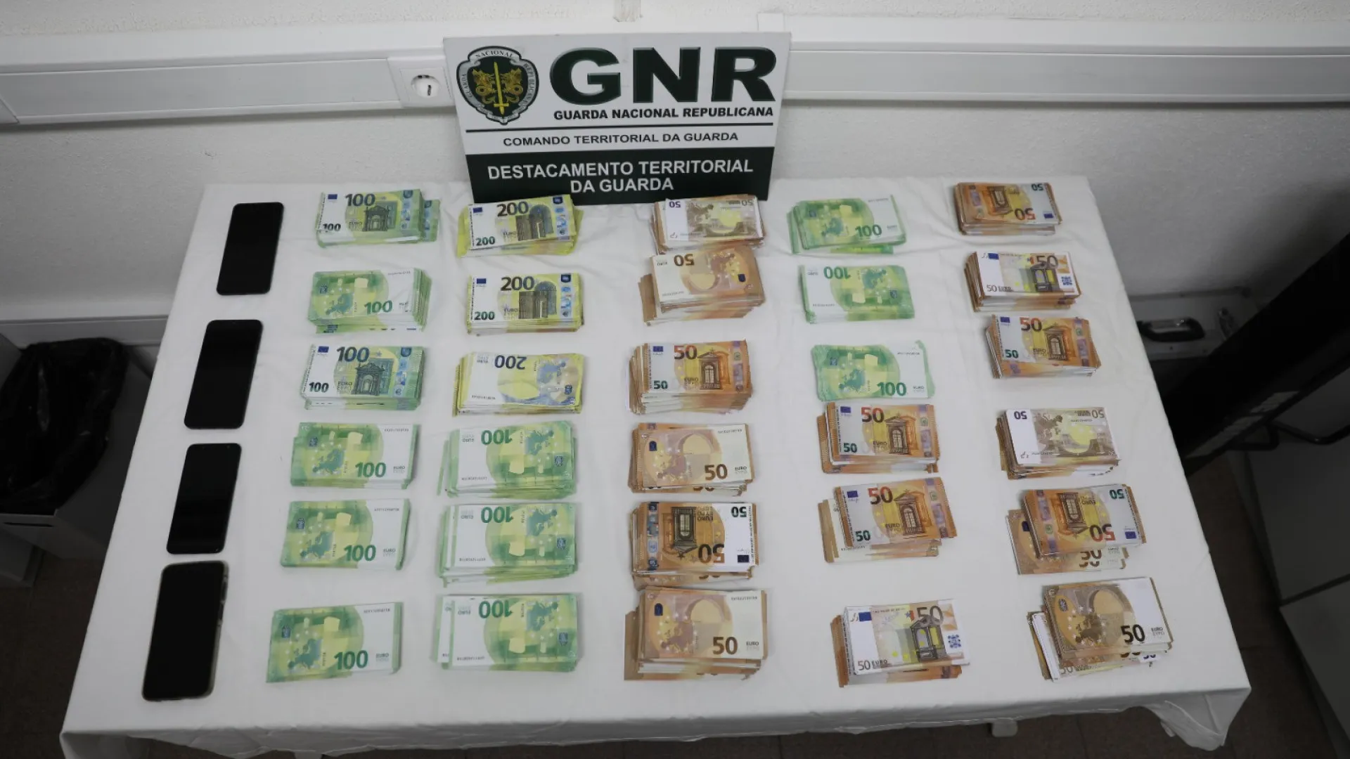 
                    Libertados homens apanhados com mais de meio milhão em notas falsas
                