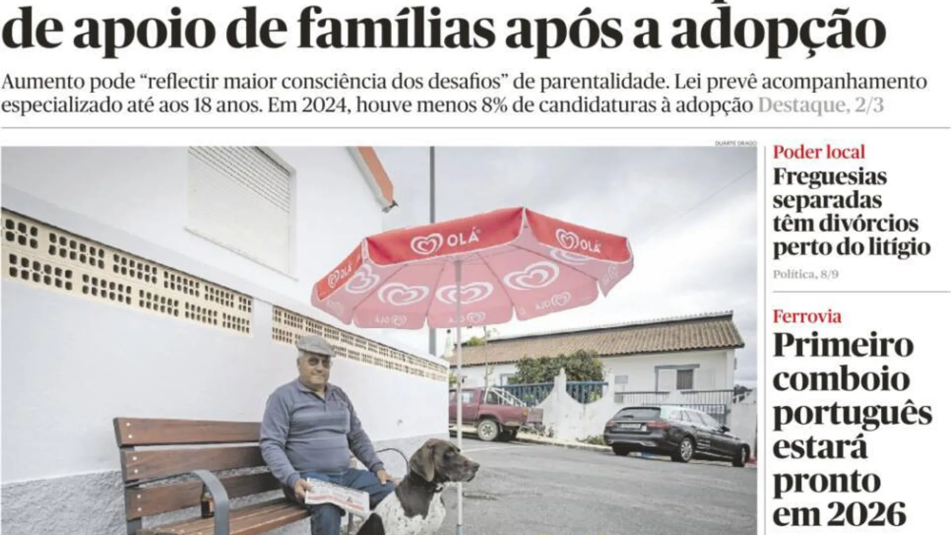 
                    Hoje é notícia: Adoção? Menos candidatos; Chumbos no Secundário sobem
                