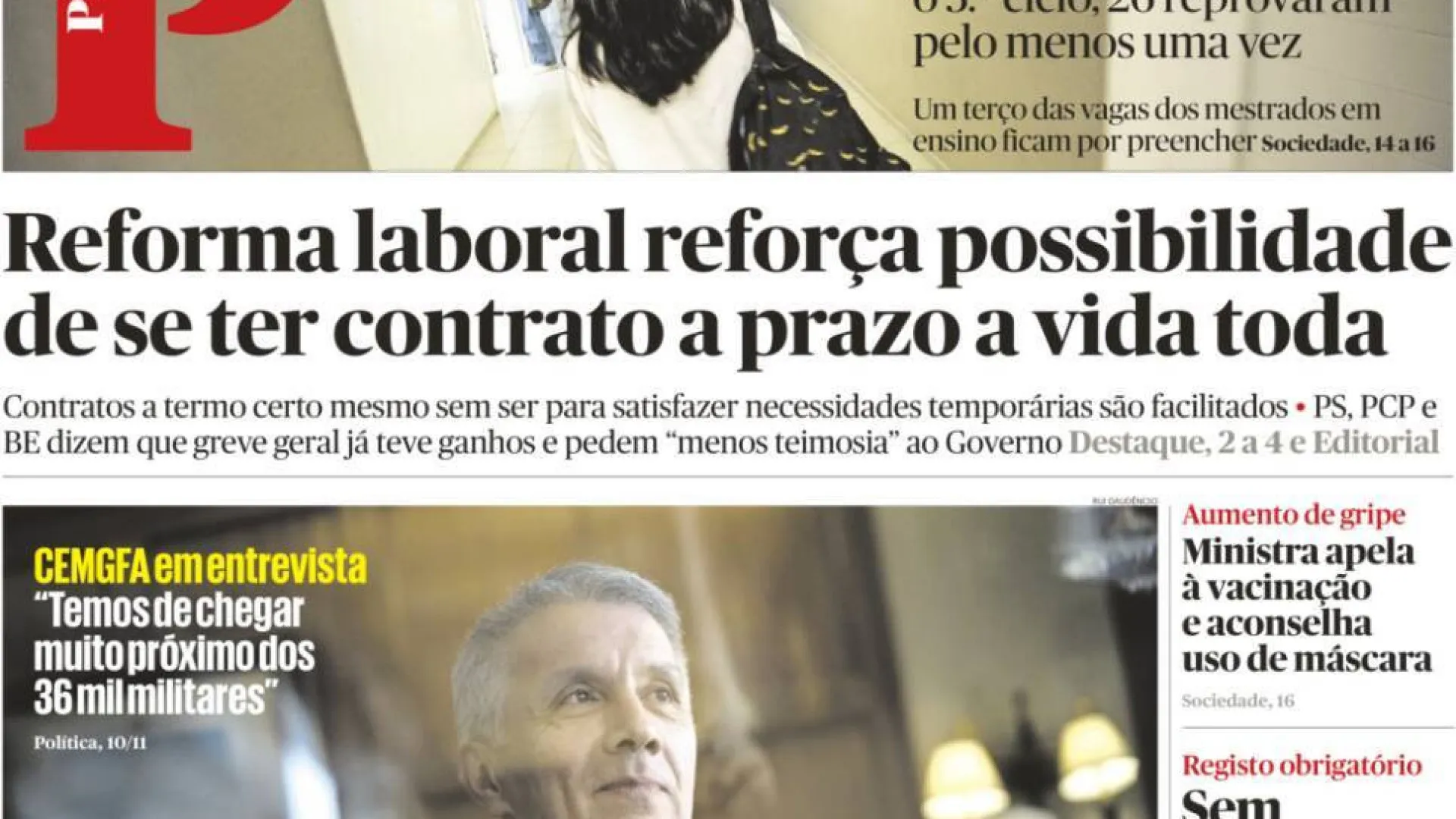 
                    Hoje é notícia: Maltrata filho doente; Contrato a prazo a vida toda?
                