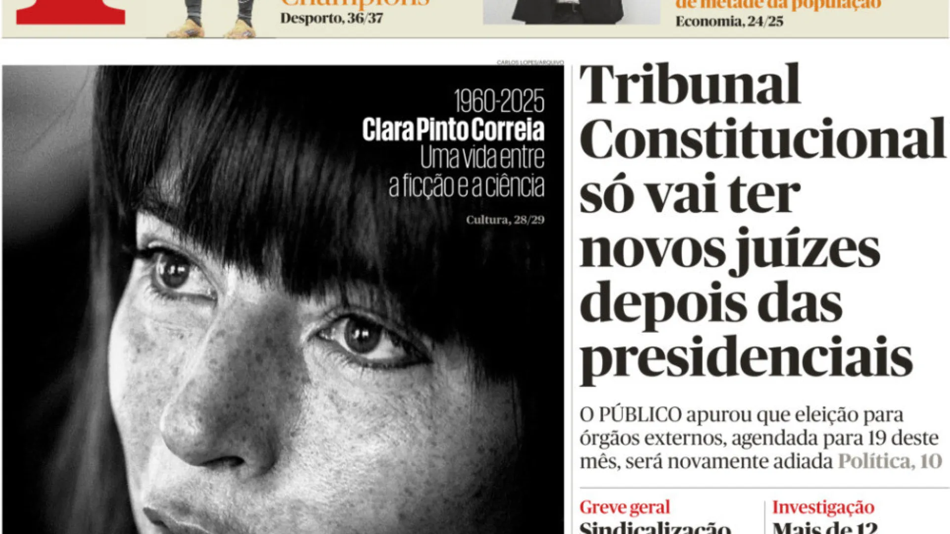 
                    Hoje é notícia: TC com novos juízes após eleições; Menino morre engasgado
                