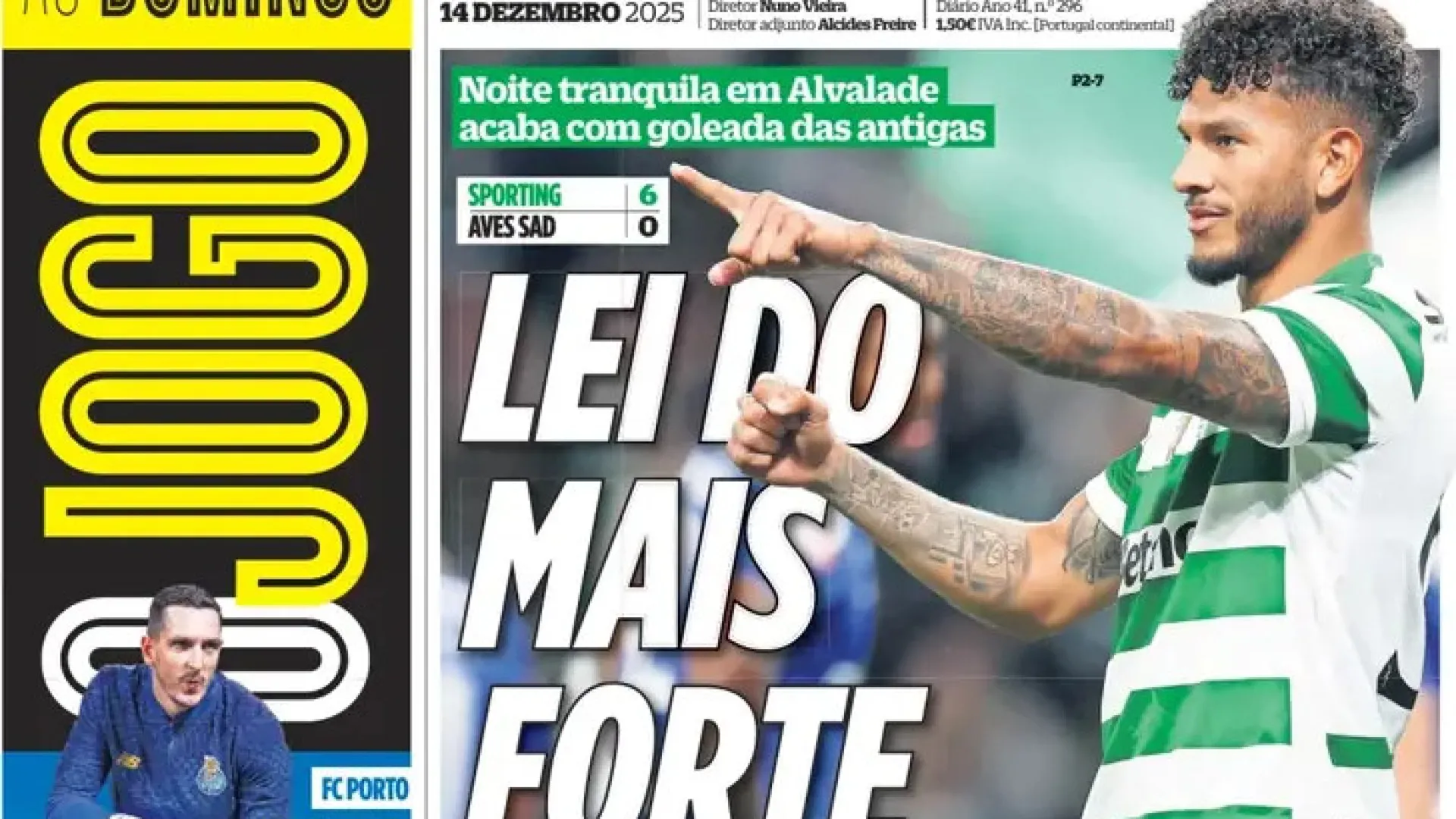 
                    Por cá: Sporting 