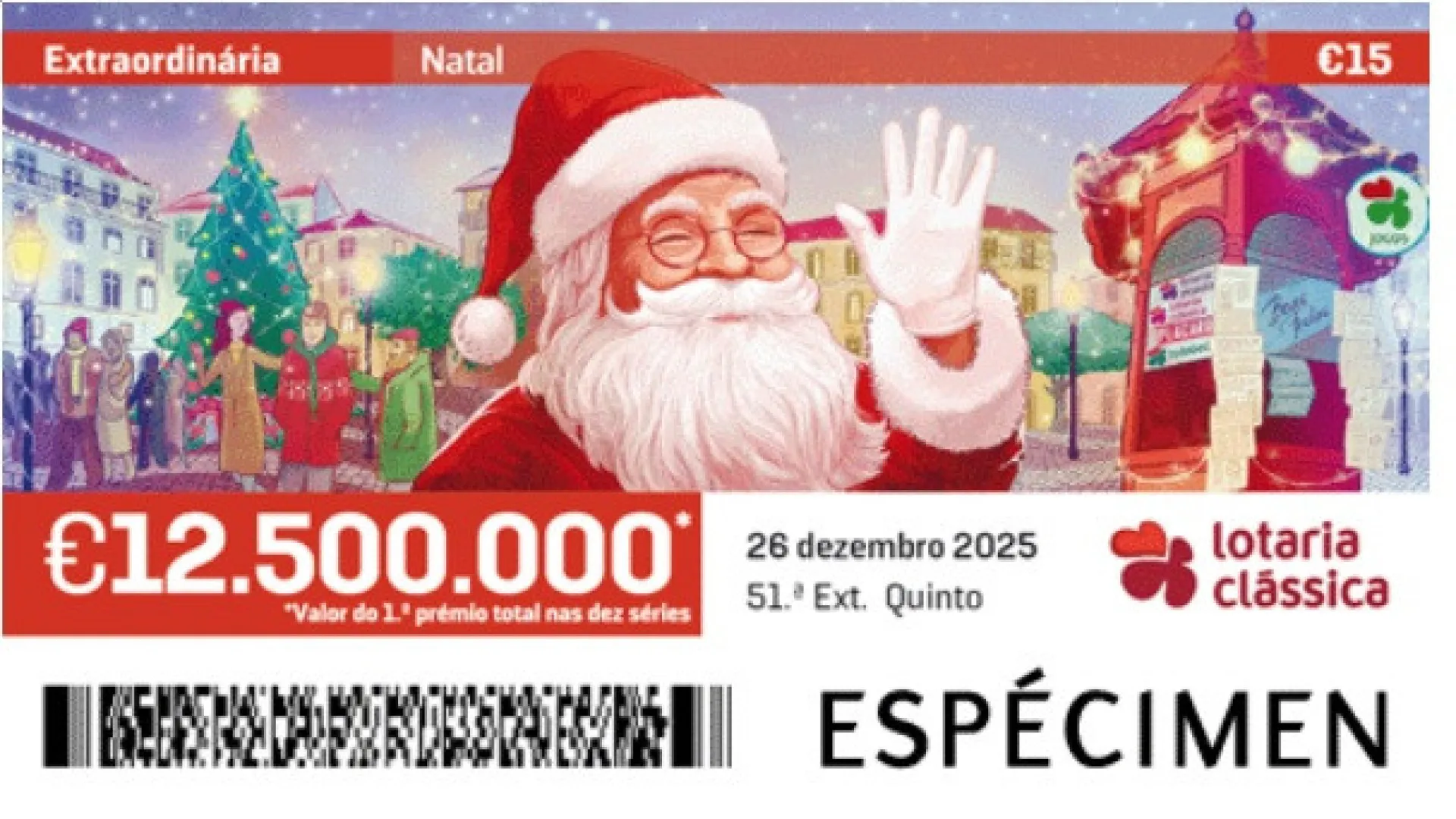 
                    Já se sabe quem é o vencedor da lotaria de Natal. Confira os números
                