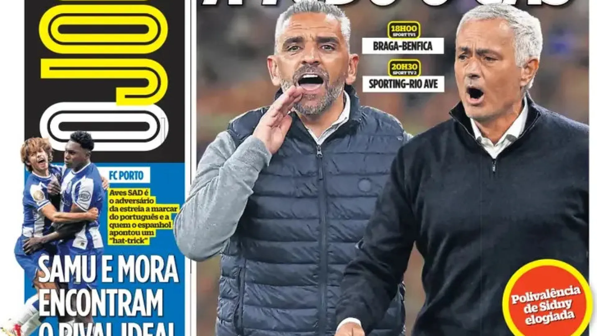 
                    Por cá: Sporting e Benfica alimentados a 