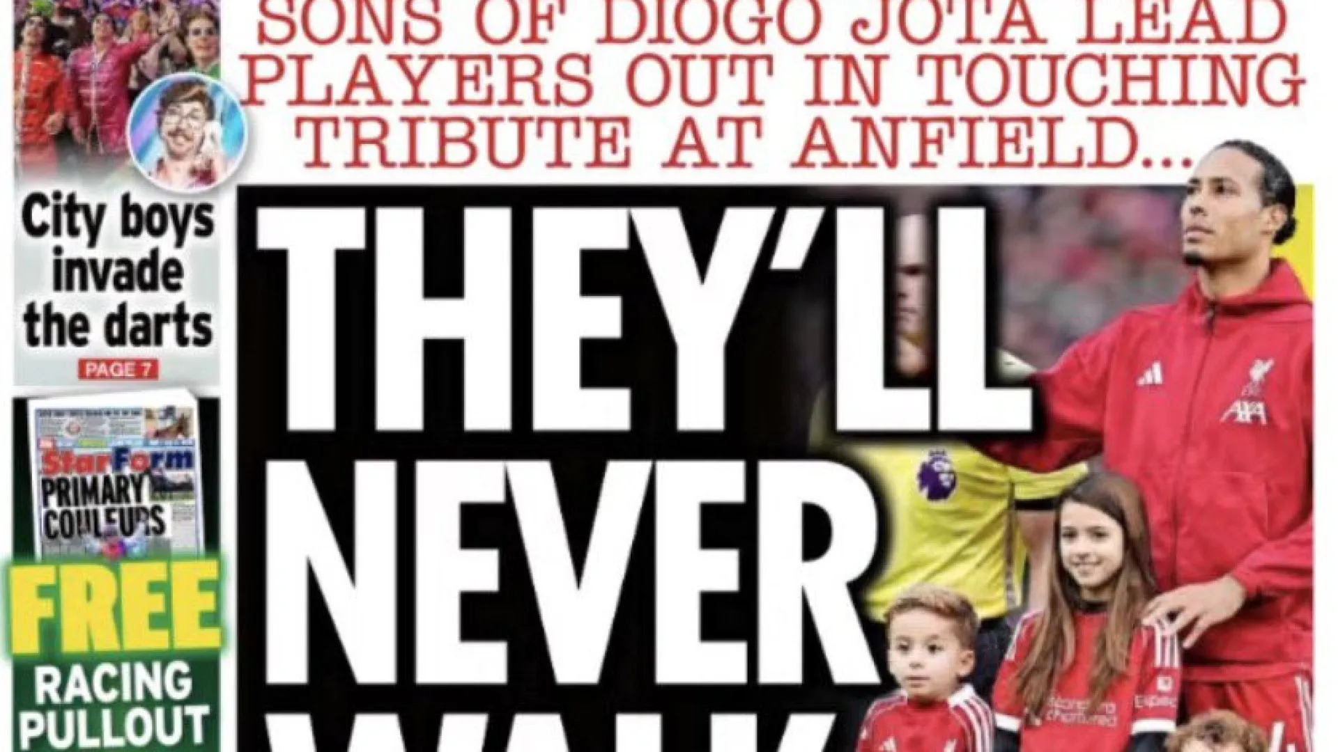 
                    Lá fora: Filhos de Diogo Jota 