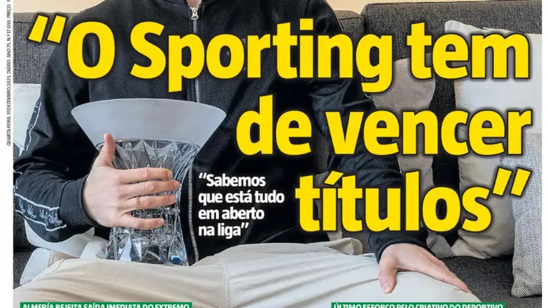 
                    Por cá: Hjulmand, Samu e Sidny Cabral 'pintam' as manchetes
                