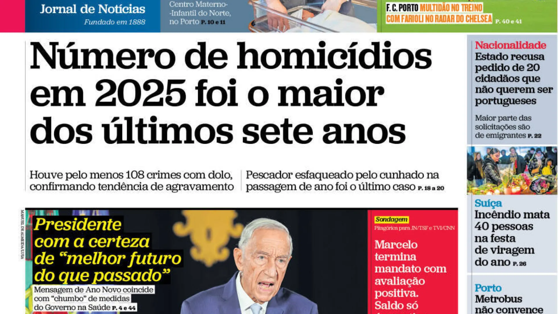 
                    Hoje é notícia: 2025 com mais homicídios; Falta de professores vai piorar
                
