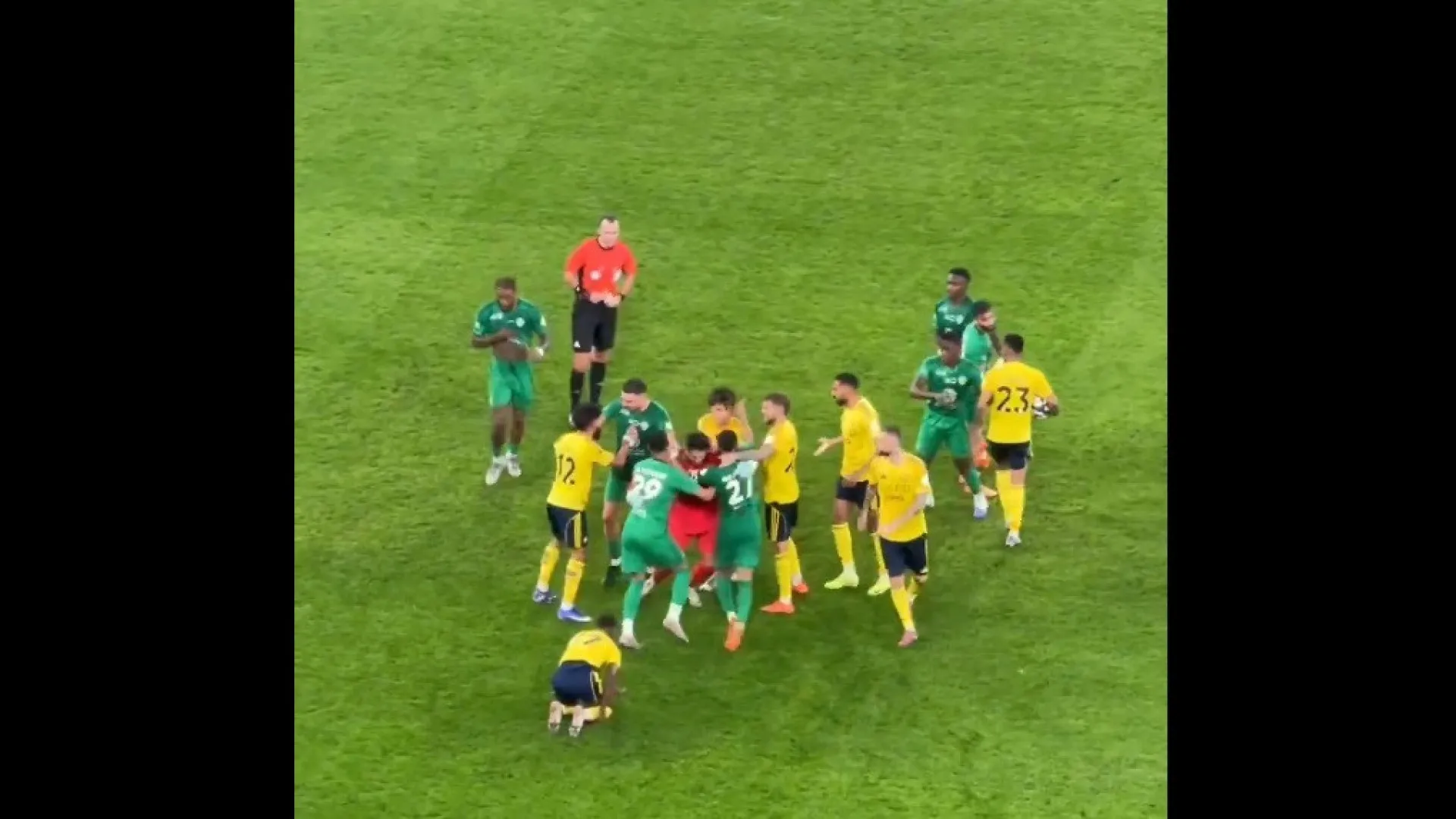 
                    João Félix levou uma chapada e gerou-se a confusão total no relvado
                