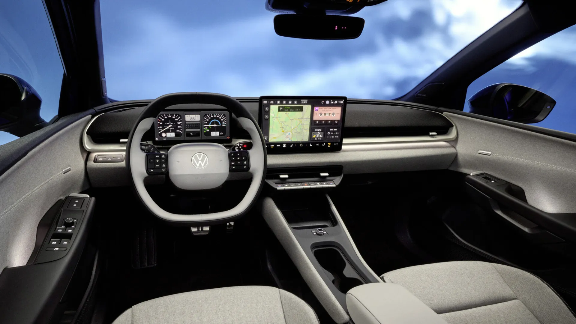
                    Cockpit do novo Volkswagen ID. Polo revelado (e voltam os botões físicos)
                