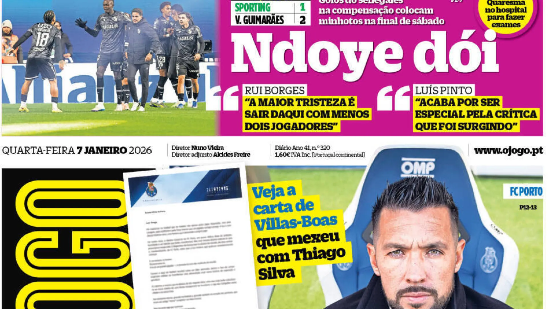 
                    Por cá: Sporting sofre eliminação e FC Porto acerta acordo com Farioli
                