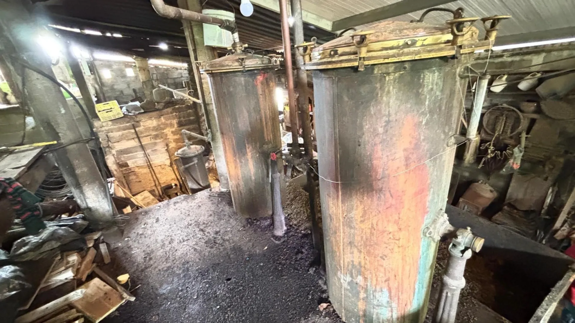 
                    Desmantelado alambique ilegal: 