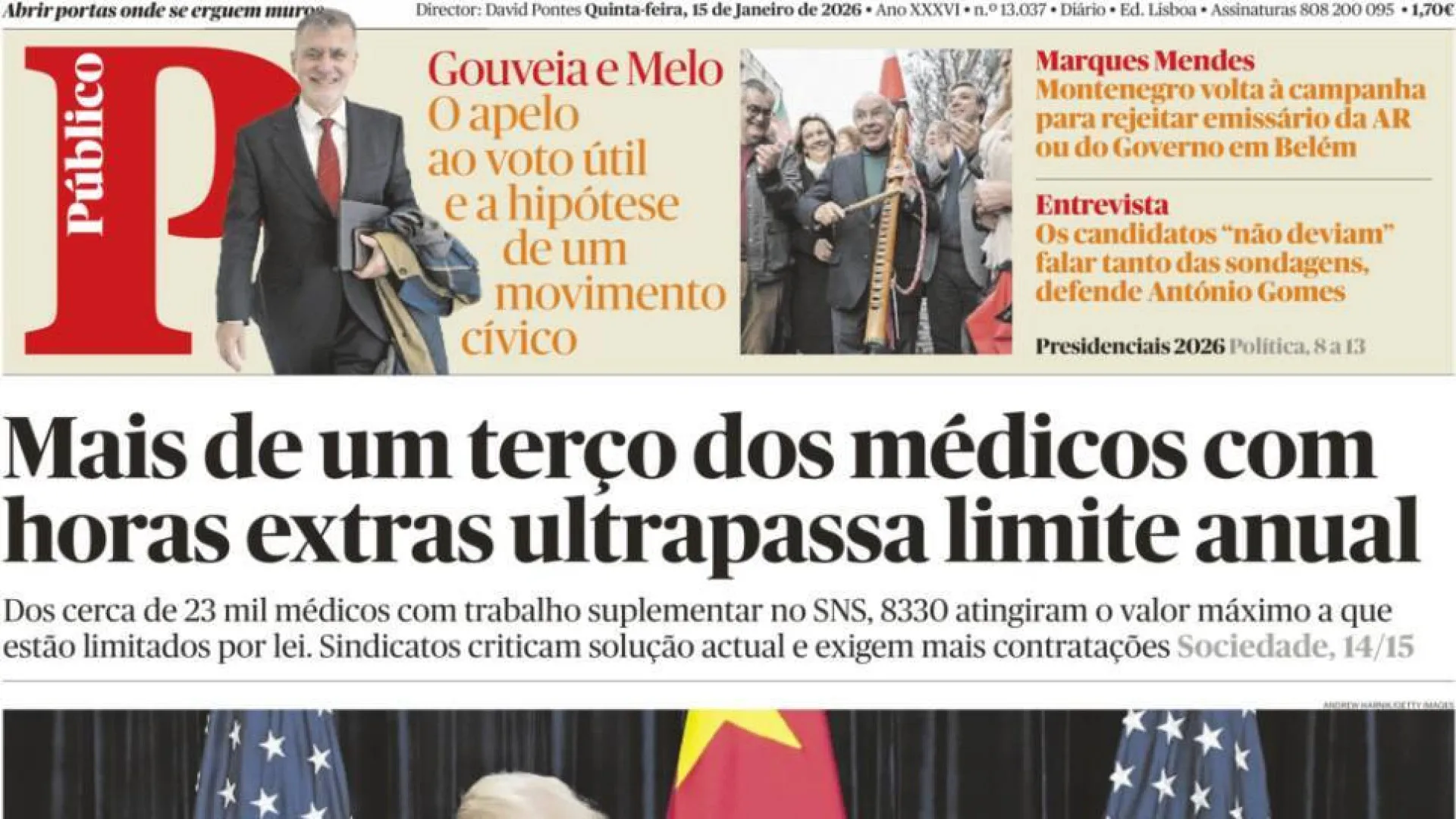 
                    Hoje é notícia: Saúde? Horas extra excedem limite; Alunos sem docentes
                