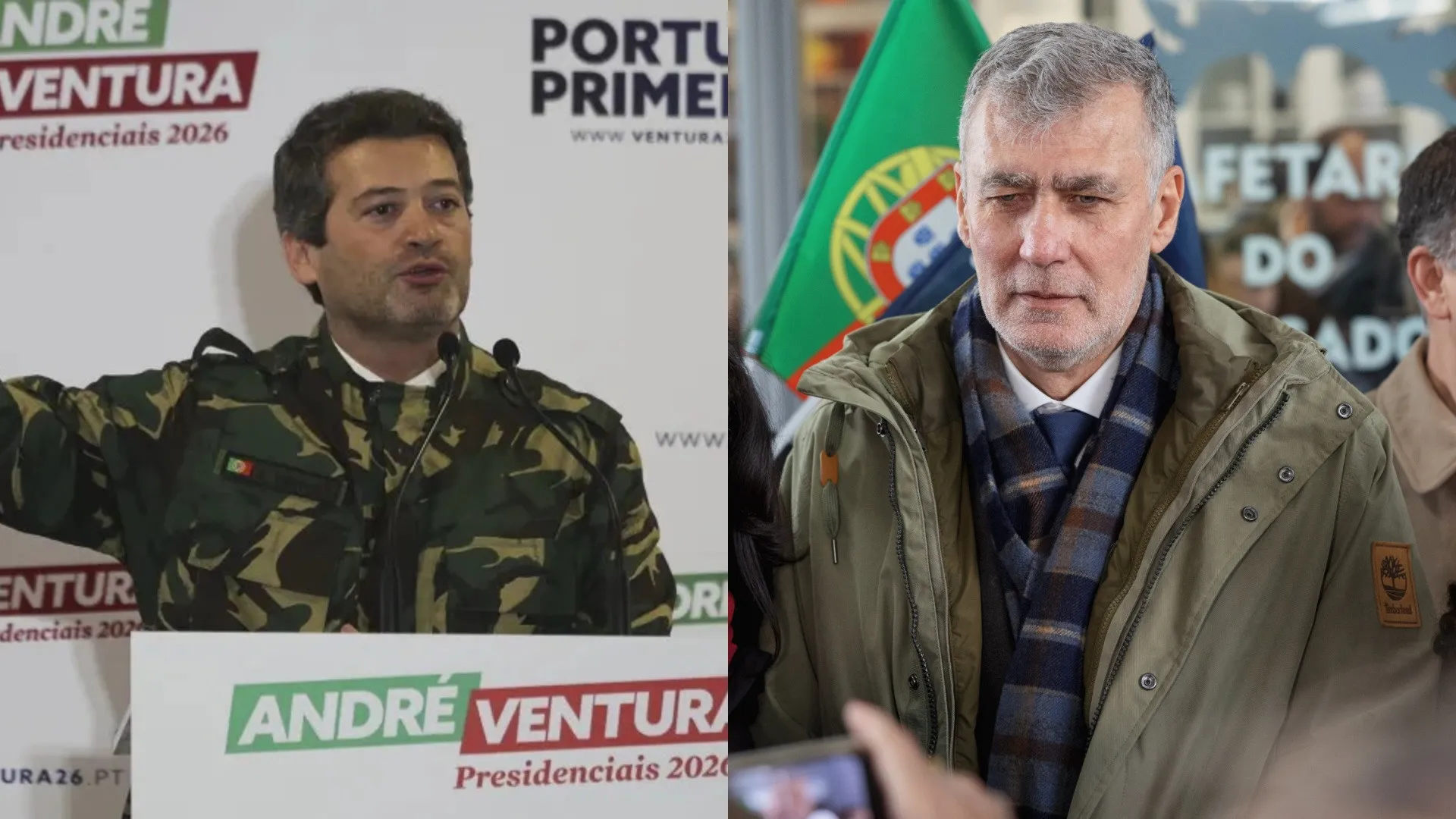 
                    Ventura usa farda militar e deixa almirante 