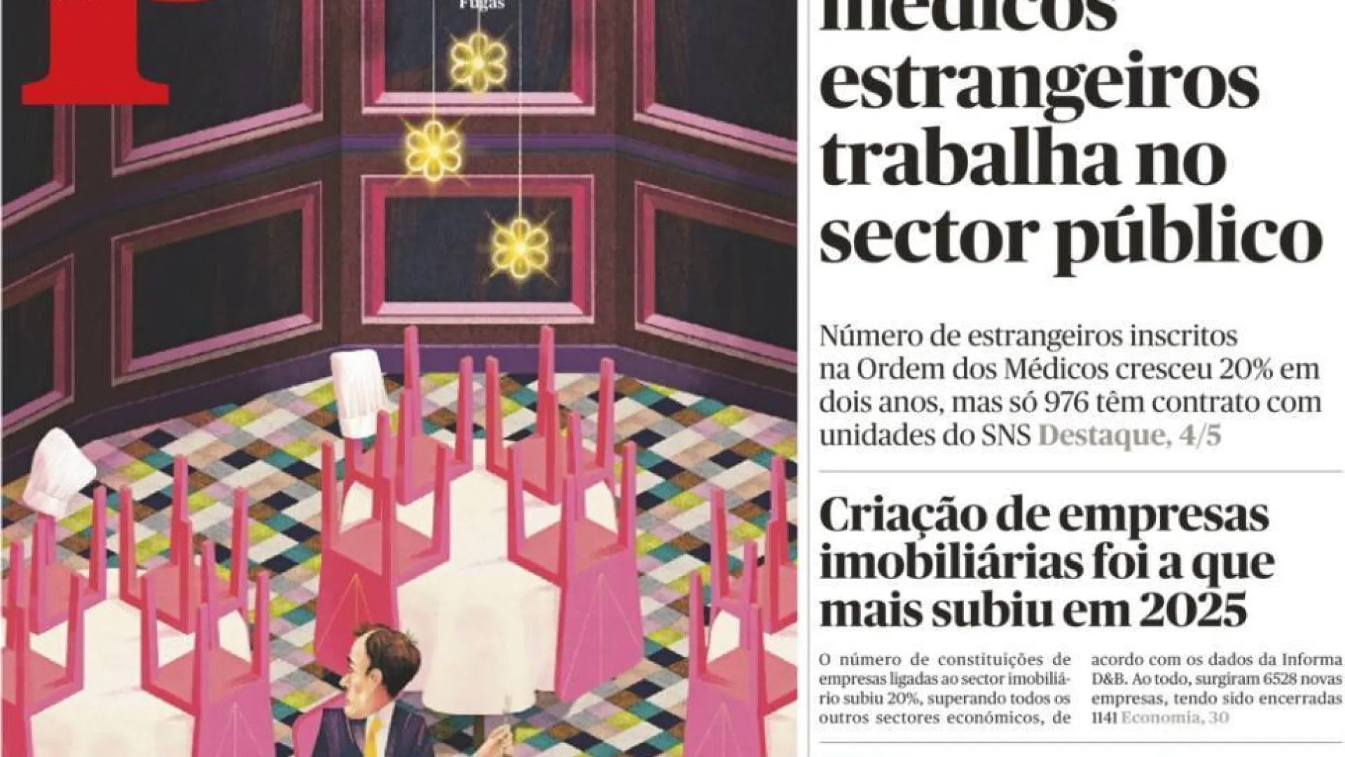 
                    Hoje é notícia: Restaurantes em crise; Portugueses compram menos motas
                