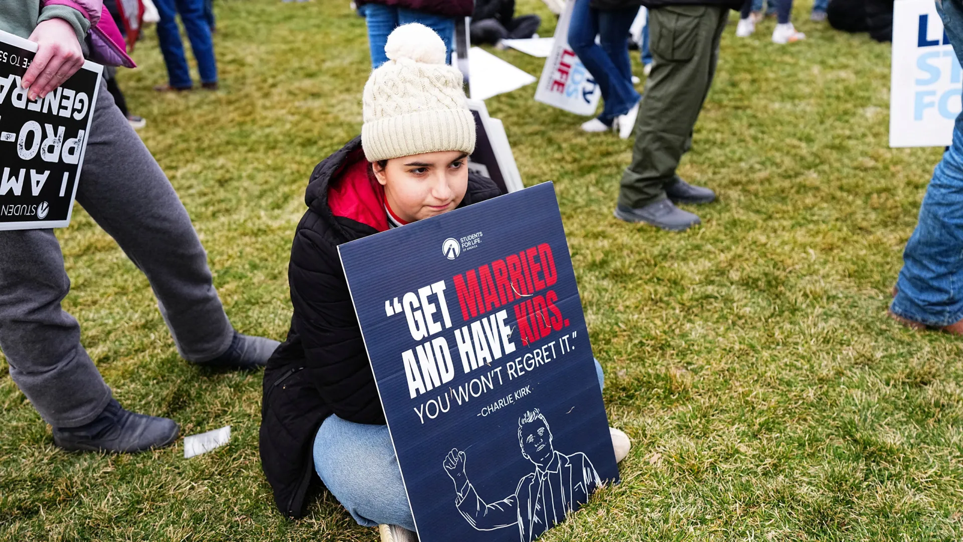 
                    Marcha contra o aborto em Washington homenageia Charlie Kirk
                