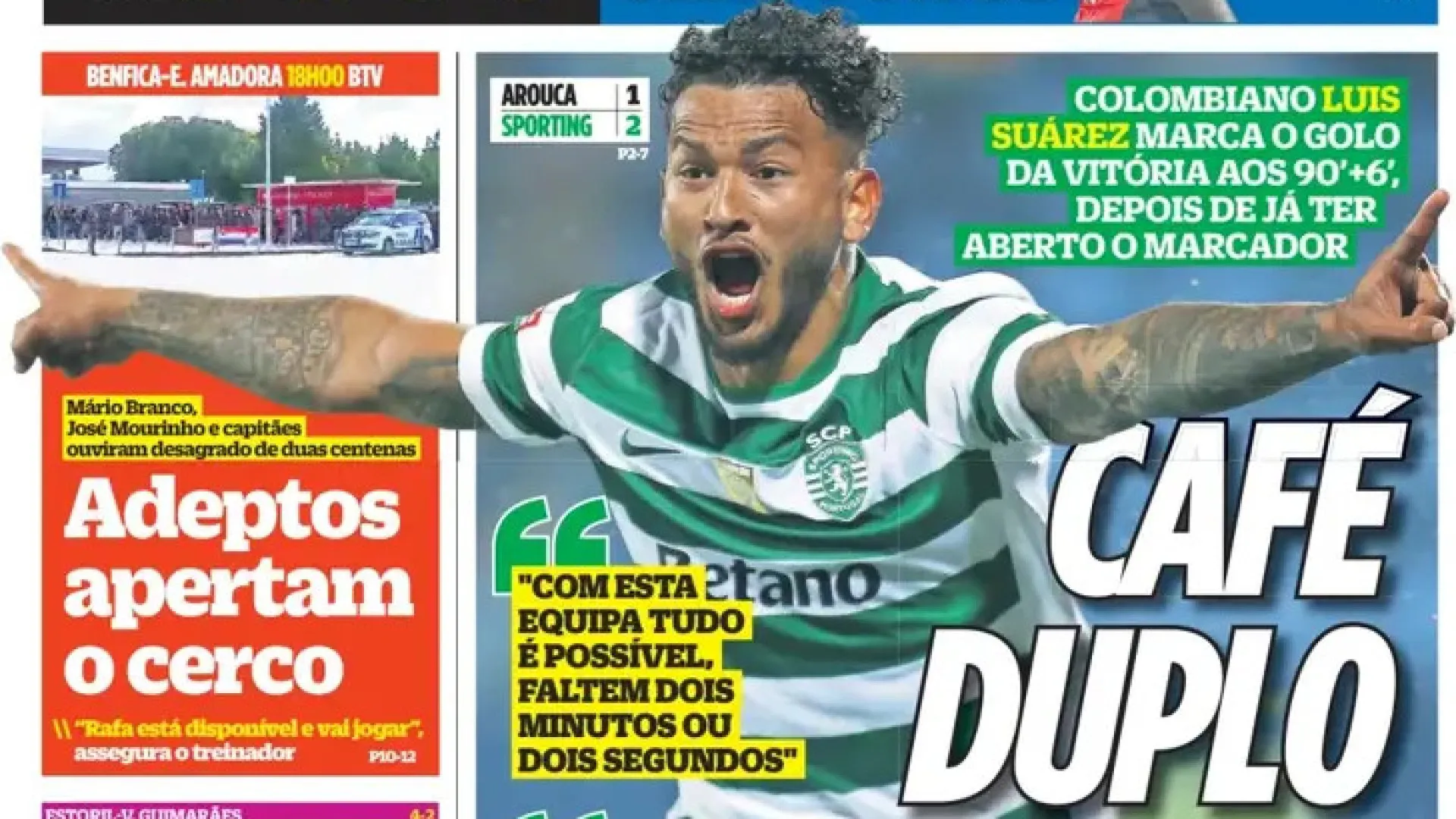 
                    Por cá: Luis Suárez 