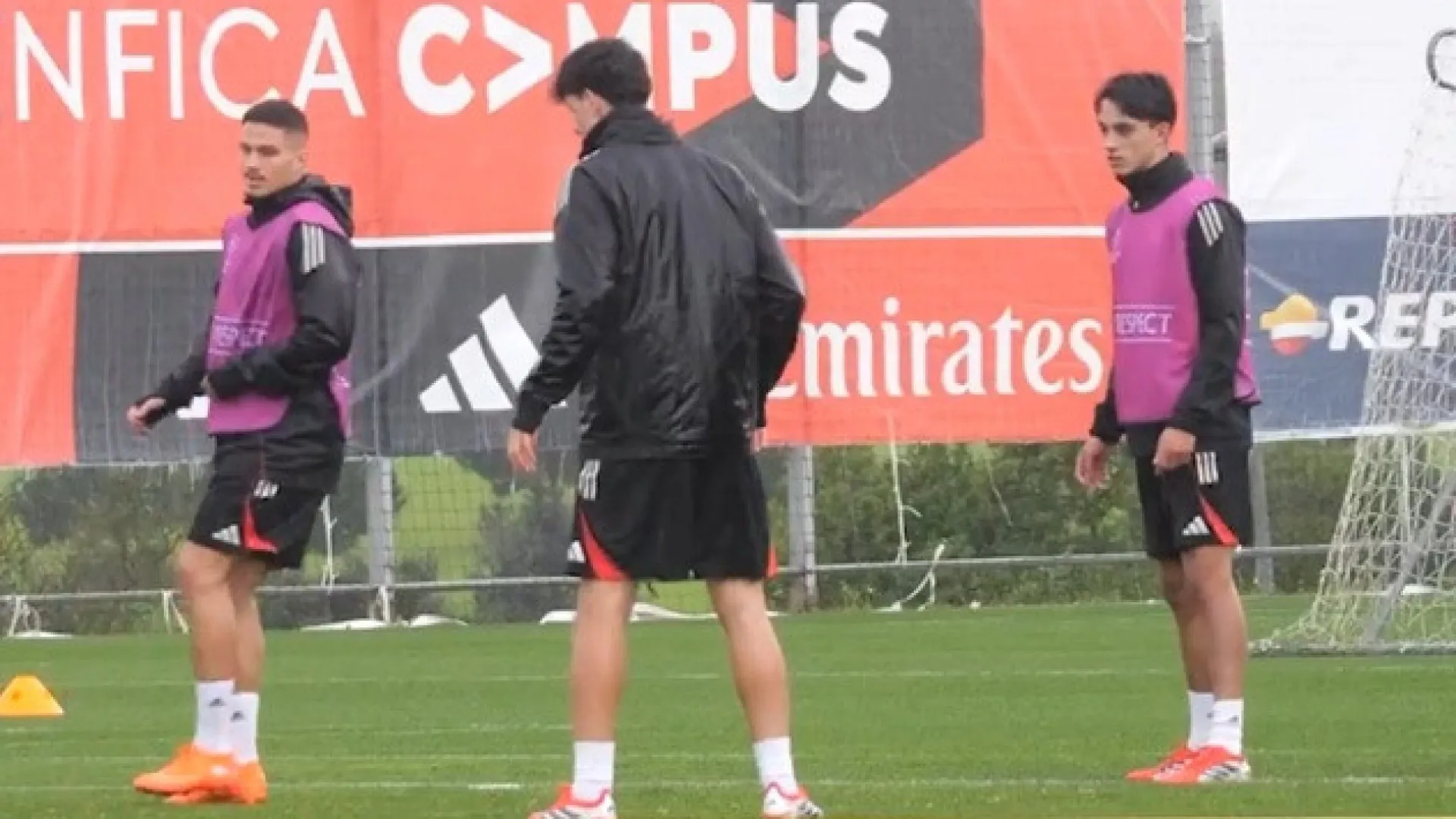 
                    Muitos jovens no último treino do Benfica antes do jogo ante Real Madrid
                