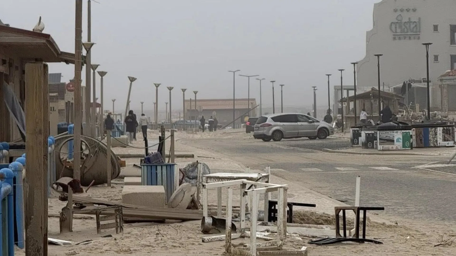 
                    Na Praia da Vieira, nada escapou à fúria de Kristin. Veja as imagens
                