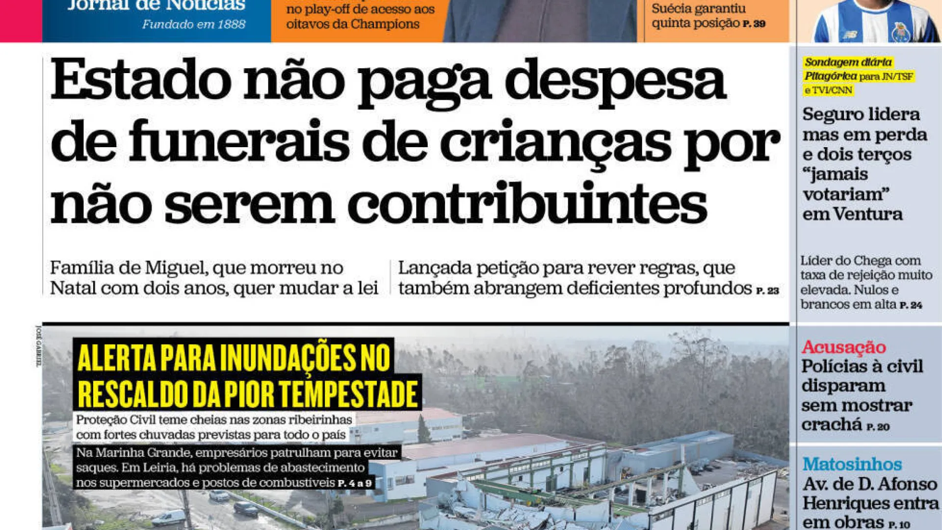 
                    Hoje é notícia: Estado não paga funerais de crianças; Menores sem redes?
                