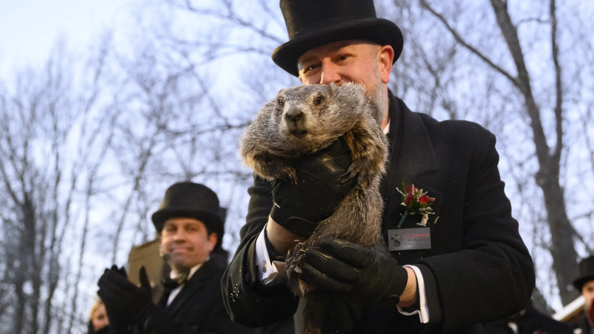 
                    Marmota Phil cumpriu tradição e prevê... mais 6 semanas de inverno
                