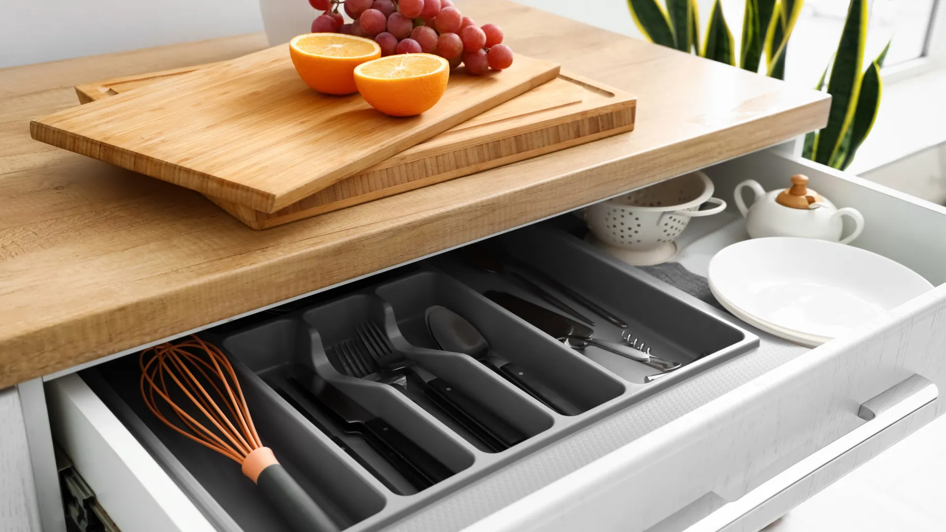 
                    Cinco passos para manter a gaveta dos talheres (bem) limpa e organizada
                