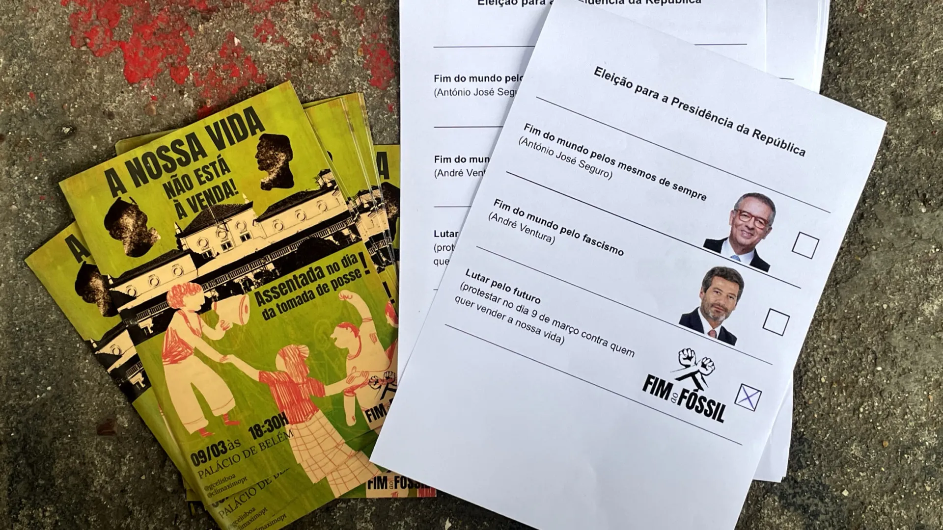 
                    Jovens pedem luta contra a crise climática com boletim de voto secundário
                