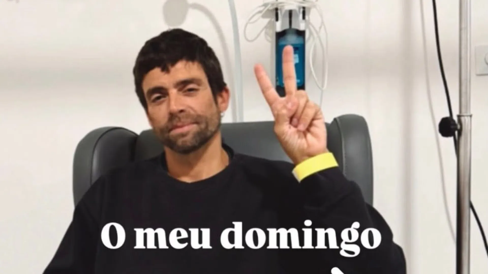 
                    Diogo Amaral agradece carinho após susto. 