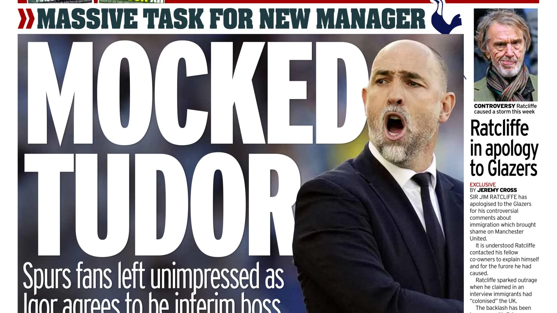 
                    Lá fora: Tensão em Barcelona e Tudor 