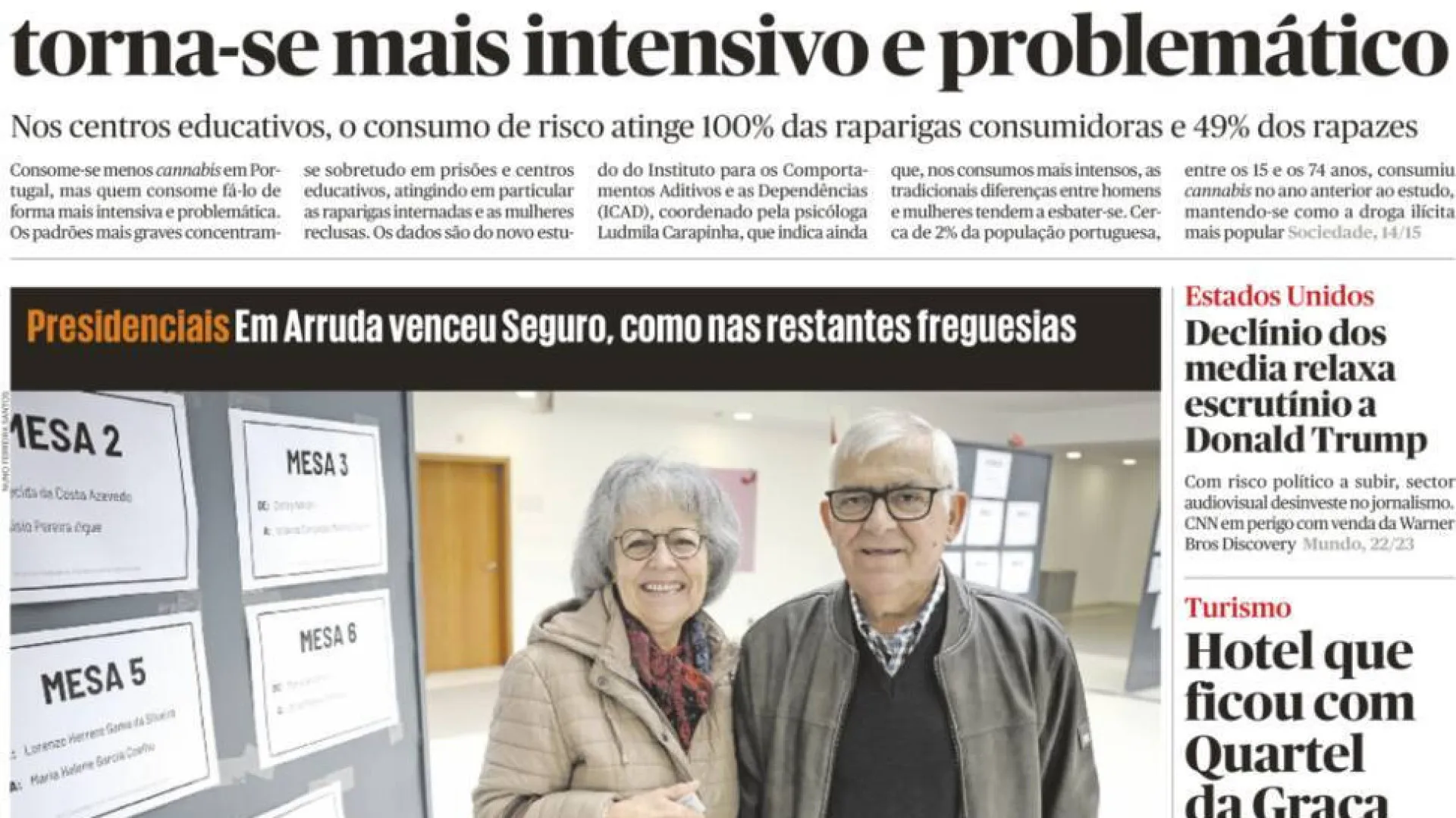 
                    Hoje é notícia: Cannabis? Consumo mais intensivo; Sobe burla com trabalho
                