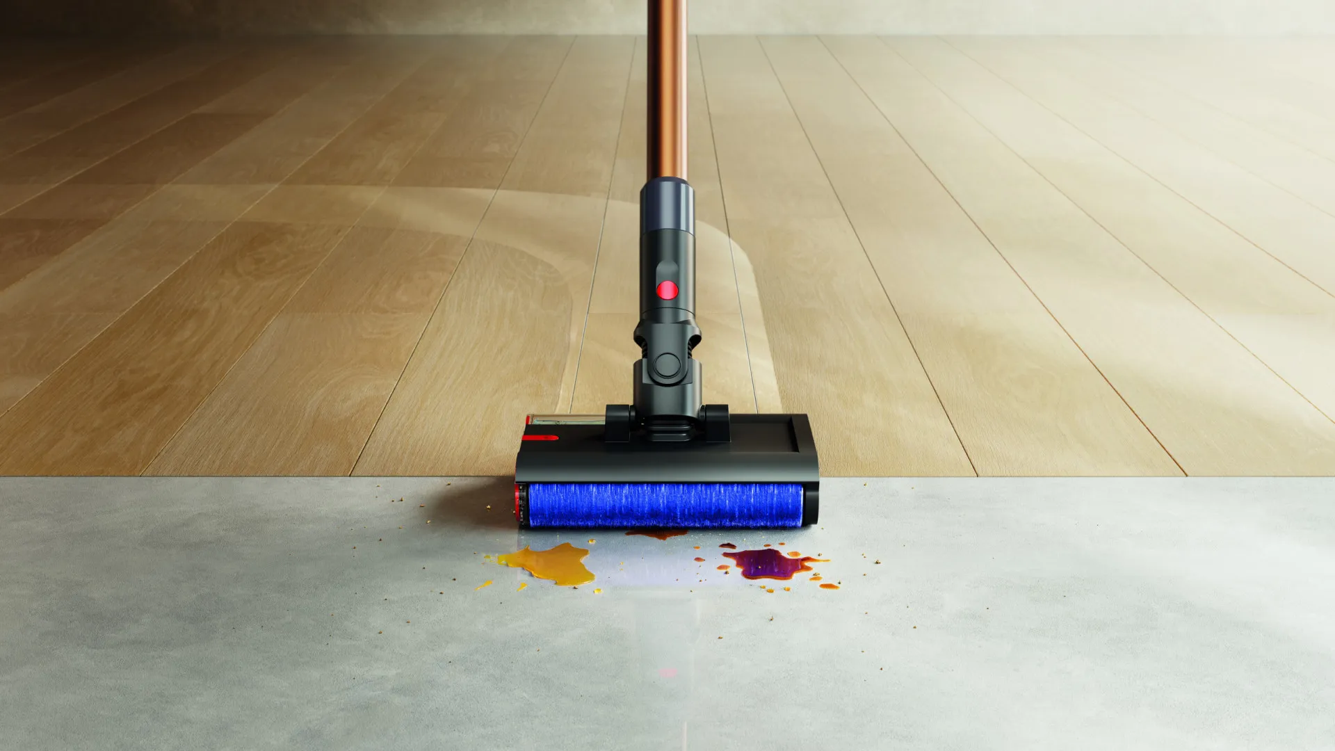 
                    Dyson revelou uma nova mopa. É a mais fina e leve da marca
                
