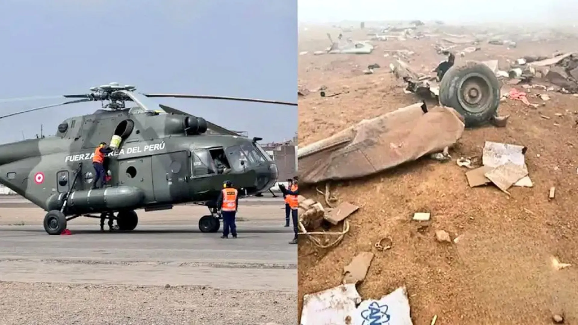 
                    Peru: Quinze mortos em queda de helicóptero militar
                