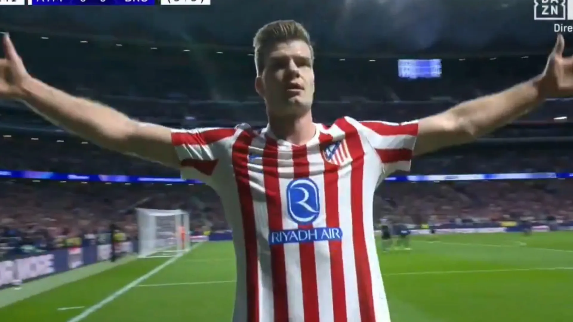 
                    Surreal. Sorloth inaugura marcador e Mignolet fica mal na fotografia
                