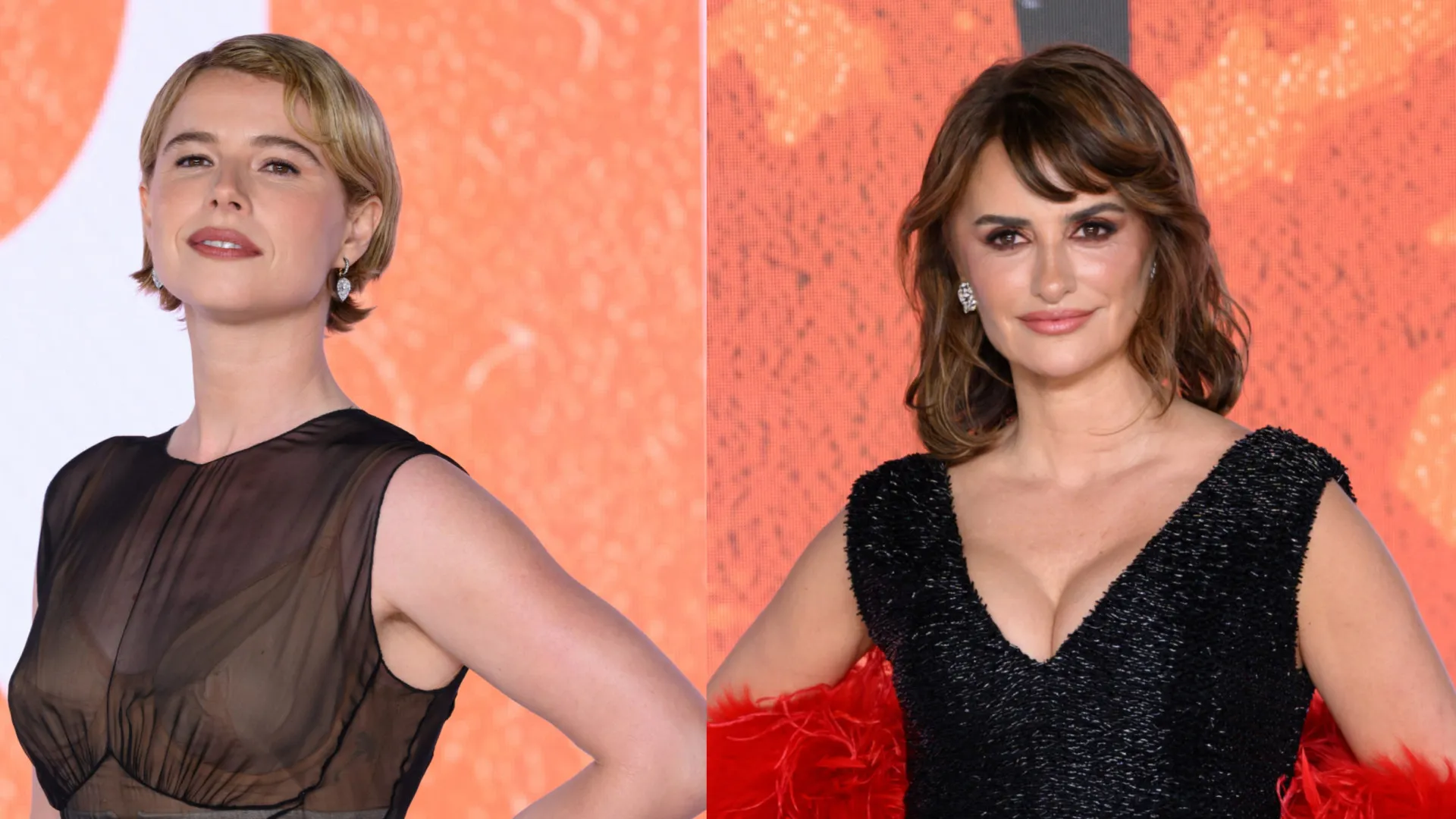 Vestido transparente de Jessie Buckley e as lantejoulas de Penélope Cruz
