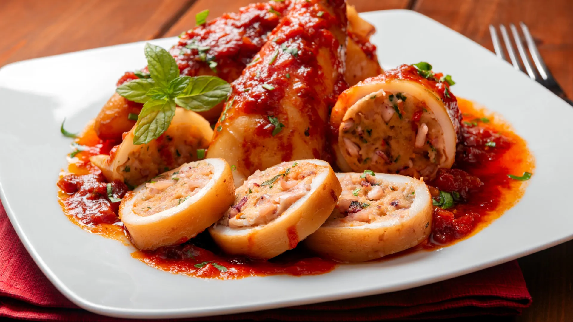 
                    Lulas recheadas à portuguesa. A receita deste prato tradicional
                