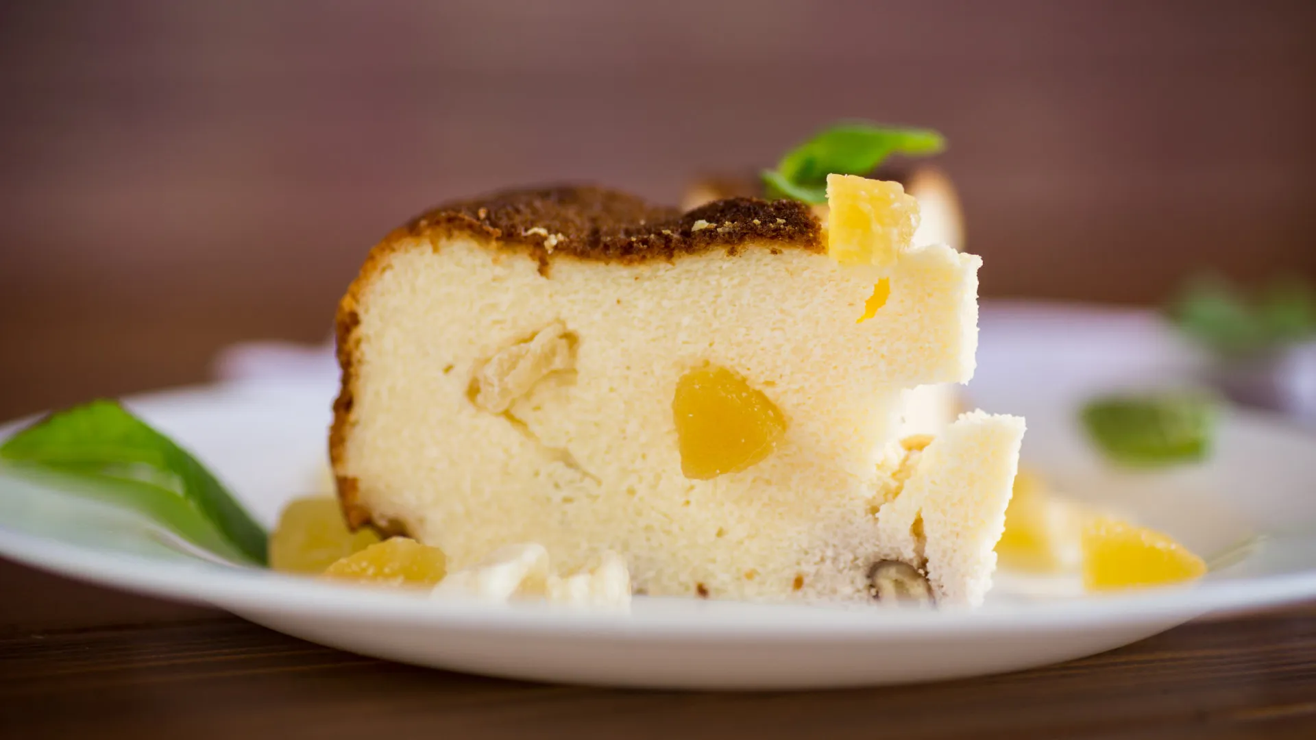 
                    Este é de forno! Cheesecake de queijo da ilha com ananás caramelizado
                