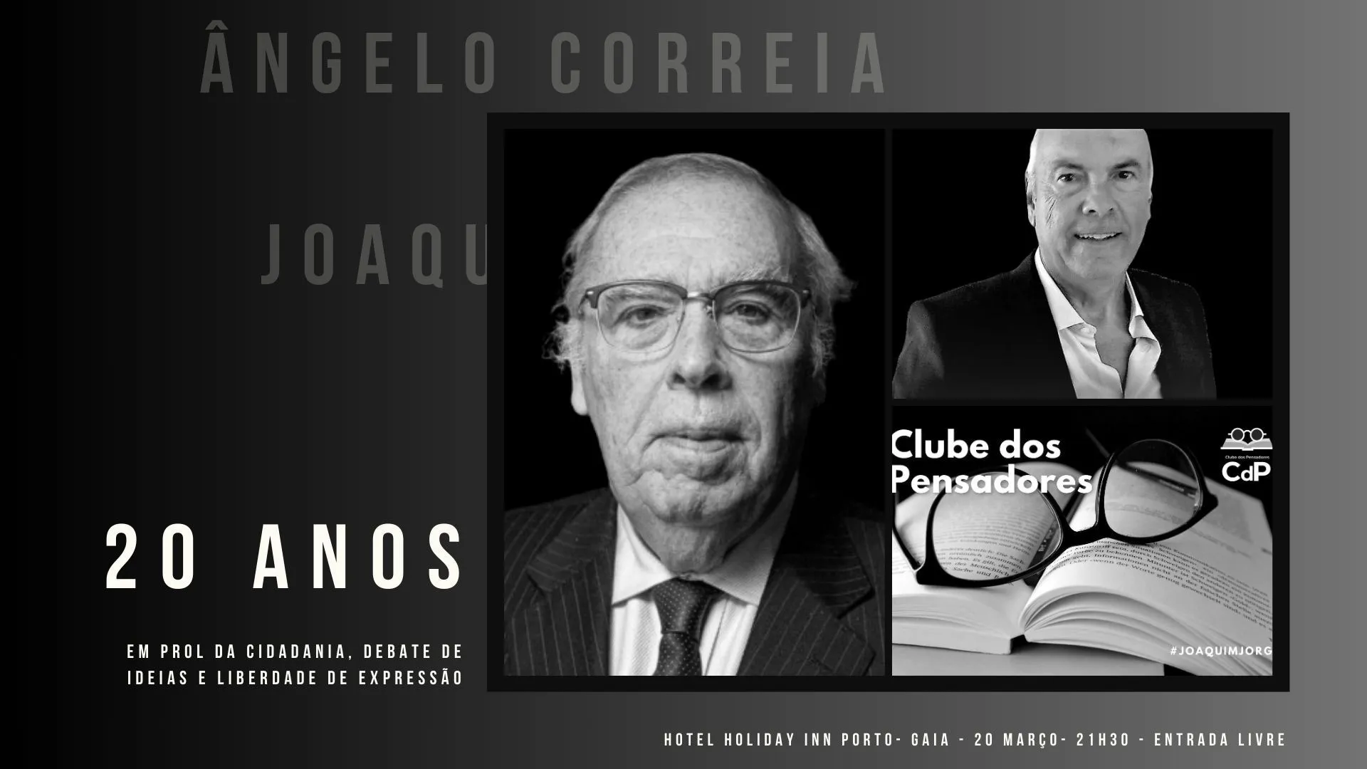 Clube dos Pensadores faz 20 anos e Ângelo Correia é o próximo convidado