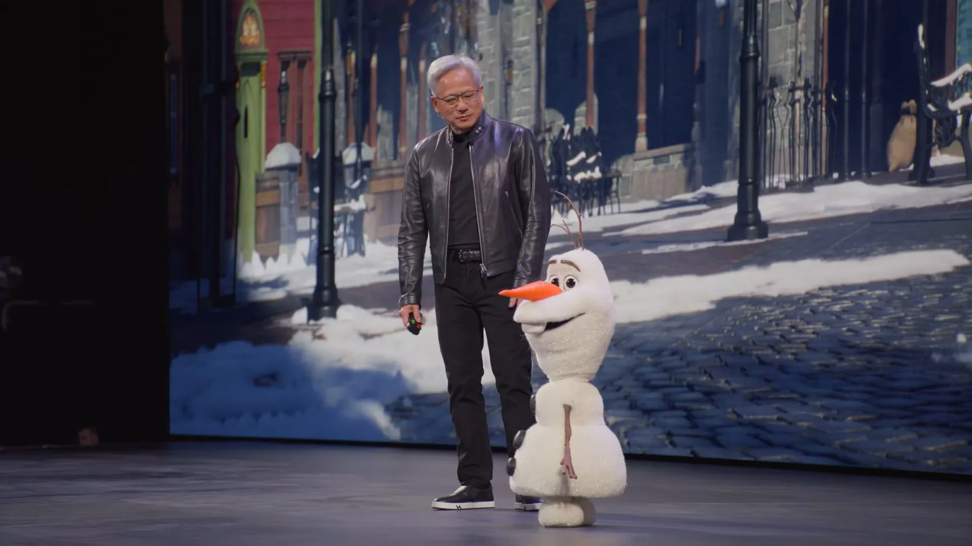 Olaf, de "Frozen", subiu ao palco da conferência da Nvidia. Veja o vídeo