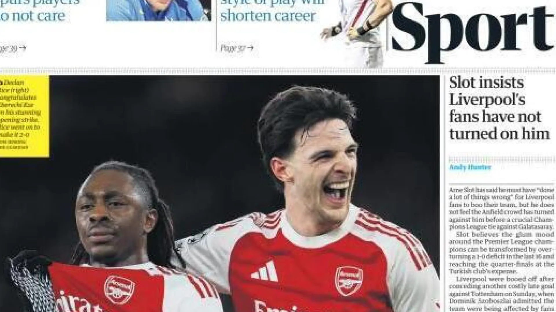 Lá fora: Noite louca da Liga dos Campeões invade manchetes