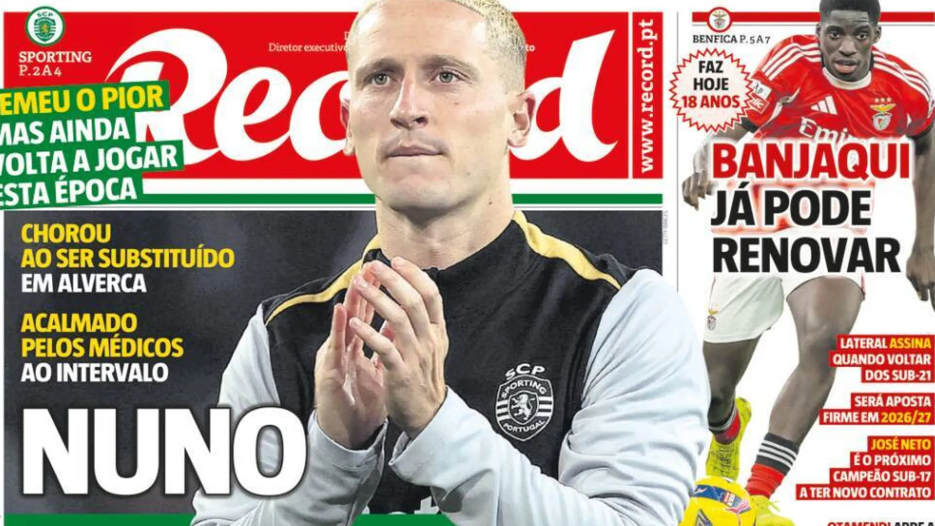 
                    Por cá: Nuno rezou a todos os santos e Otamendi empurra decisão
                