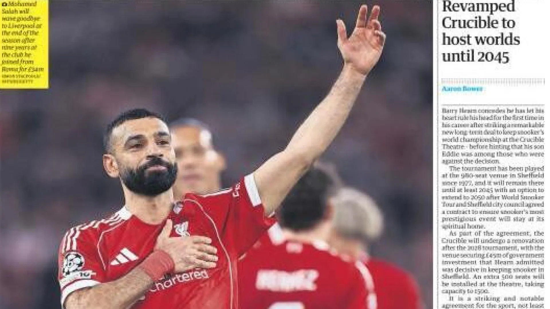 Lá fora: Salah despede-se do Liverpool e os alvos do Barcelona