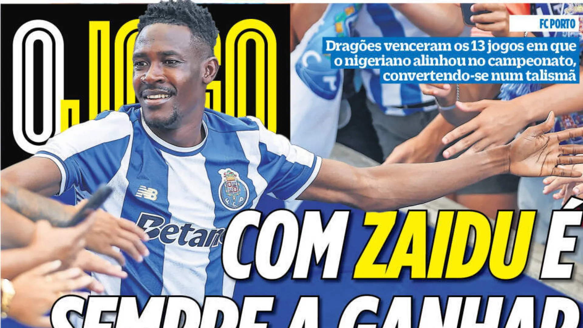 
                    Por cá: Com Zaidu é sempre a ganhar e Ioannidis no fio da navalha
                