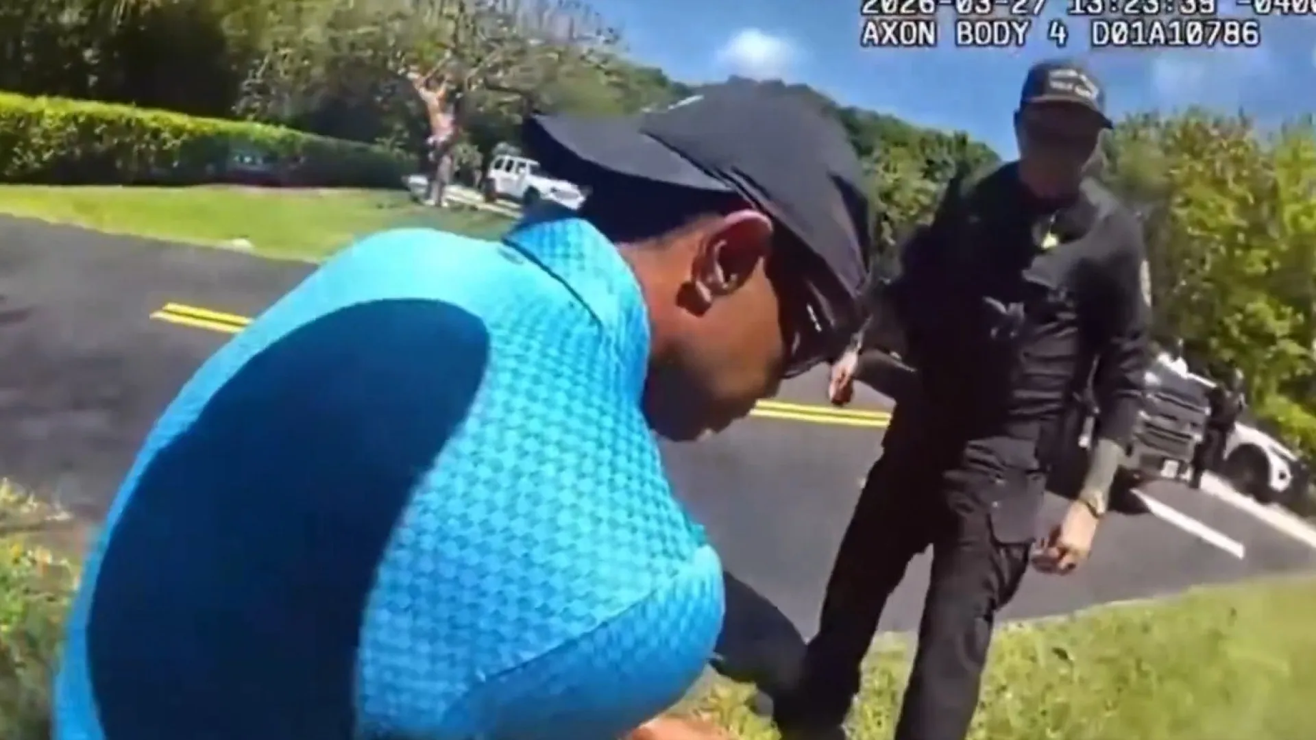 
                    Polémica continua. As imagens da detenção de Tiger Woods
                