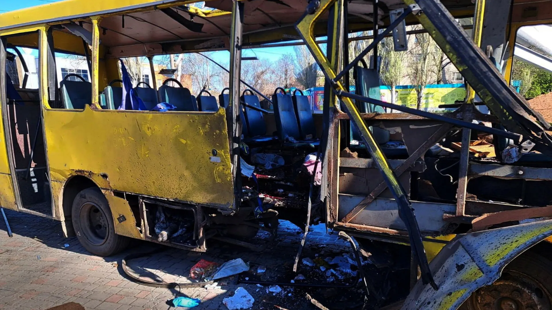 Três mortos em ataque de drone russo a autocarro ucraniano