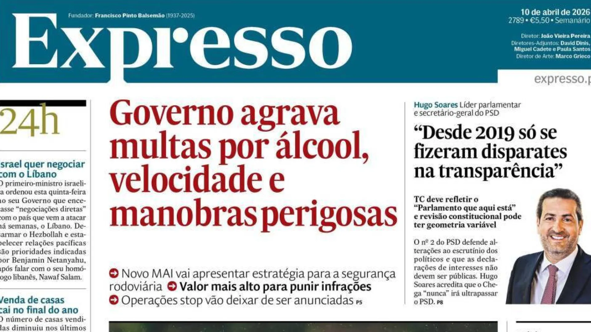 
                    Hoje é notícia: Governo agrava multas; TAP só ganha 0,25€ por passageiro
                