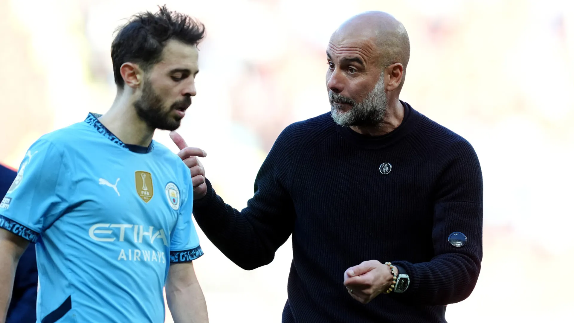 "Estou zangado". Guardiola comenta saída de Bernardo e não esconde mágoa