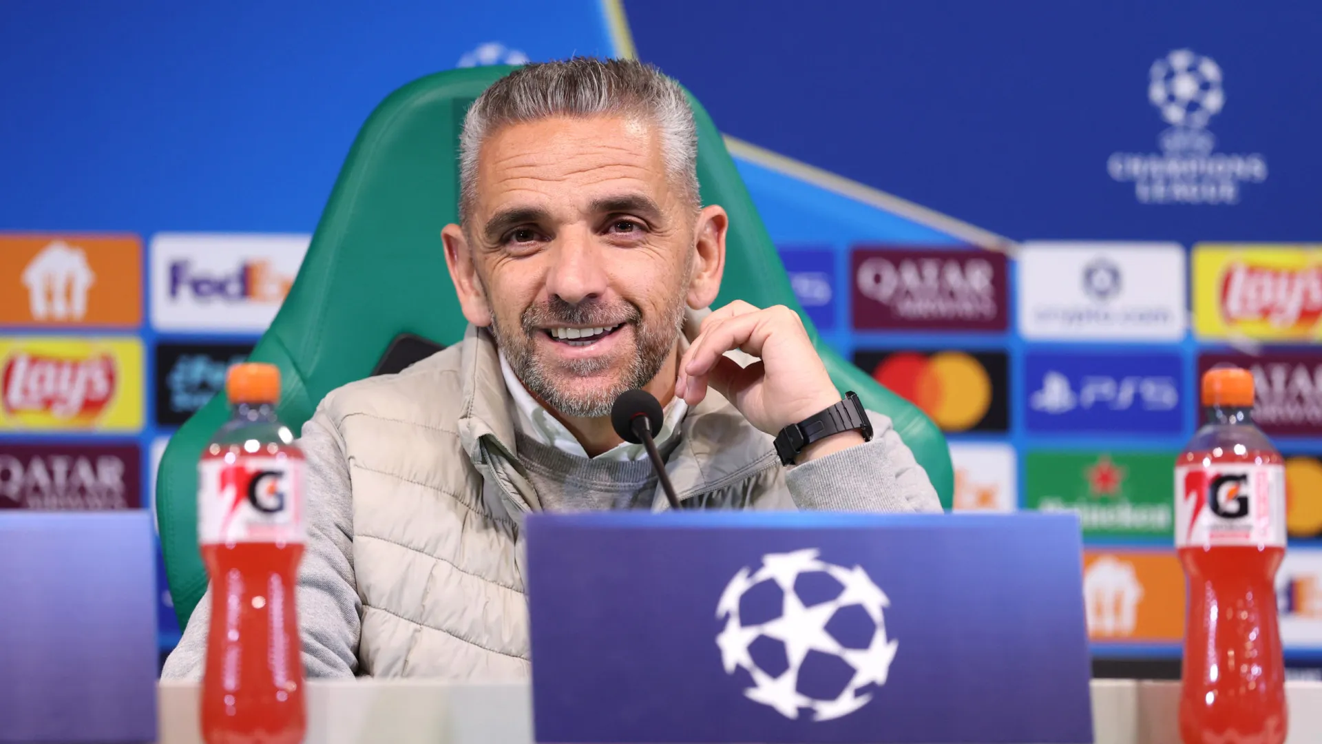 EM DIRETO: Siga a antevisão de Rui Borges e Suárez ao Arsenal-Sporting