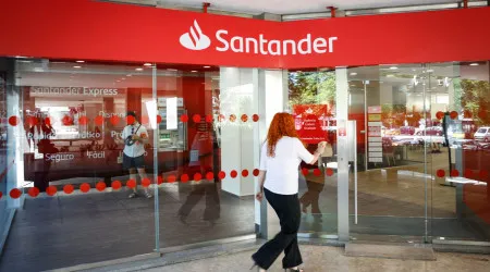 Santander aumenta lucros em 14% até setembro, para 9.309 milhões de euros