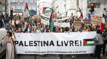 Solidariedade para com palestinianos juntou centenas de pessoas em Lisboa