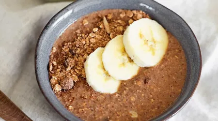 Gula noturna! Papas de aveia, cacau e avelã são sempre uma boa ideia
