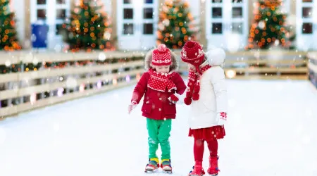 Natal em Castelo Branco com pista de gelo natural